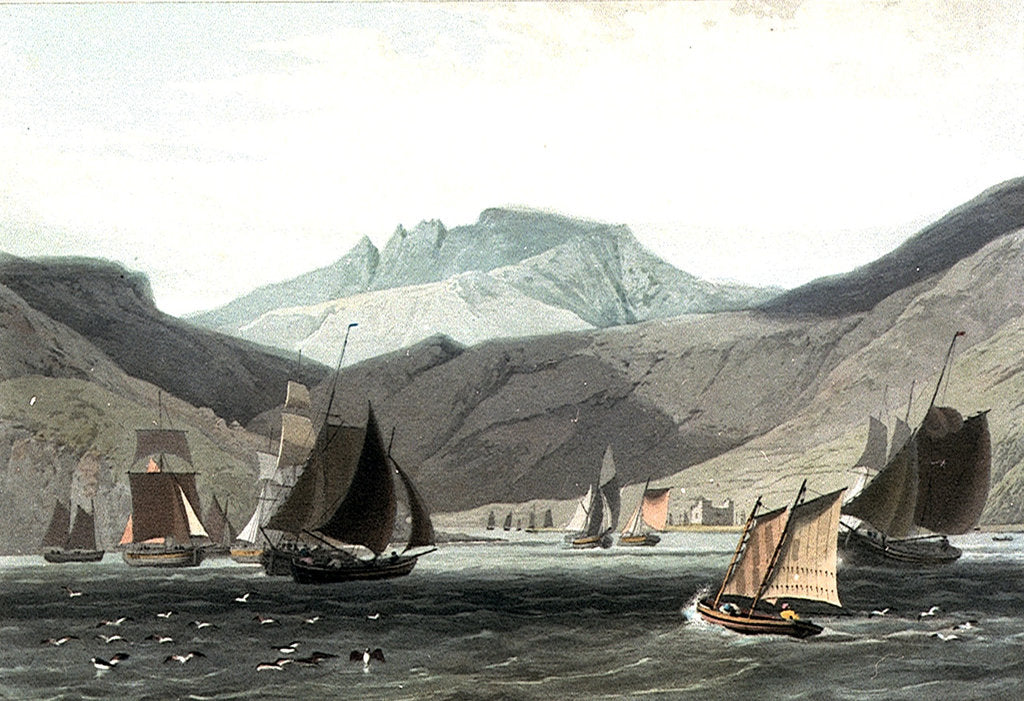 Detail of Loch Ranza - Isle of Arran by William Daniell