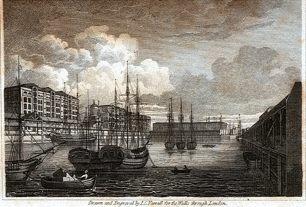 Detail of West India Import Dock by W. Clarke