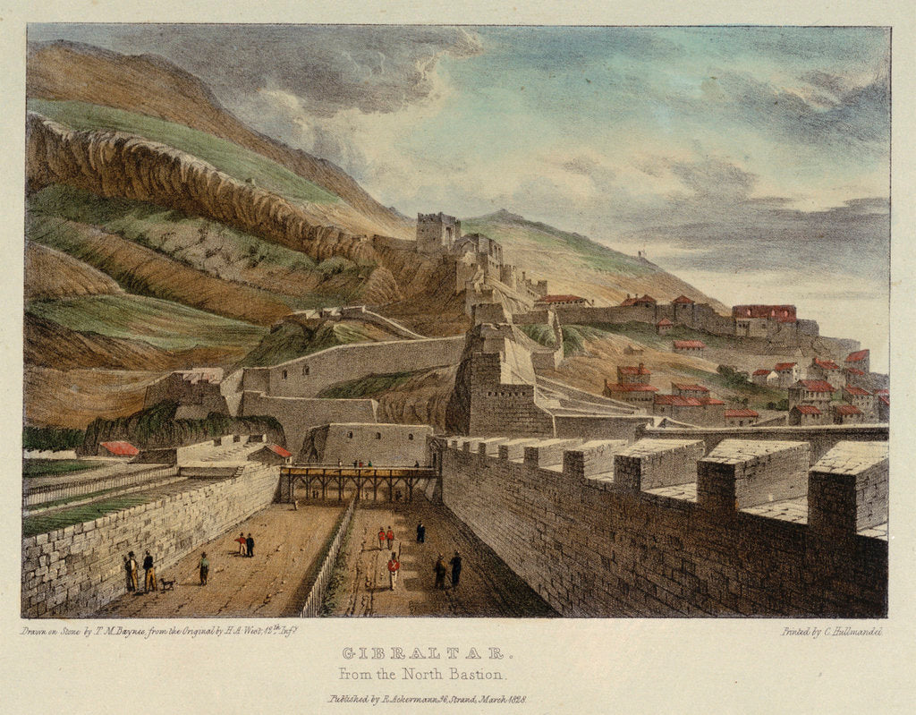 Detail of Gibraltar. From the North Bastion by H.A. West