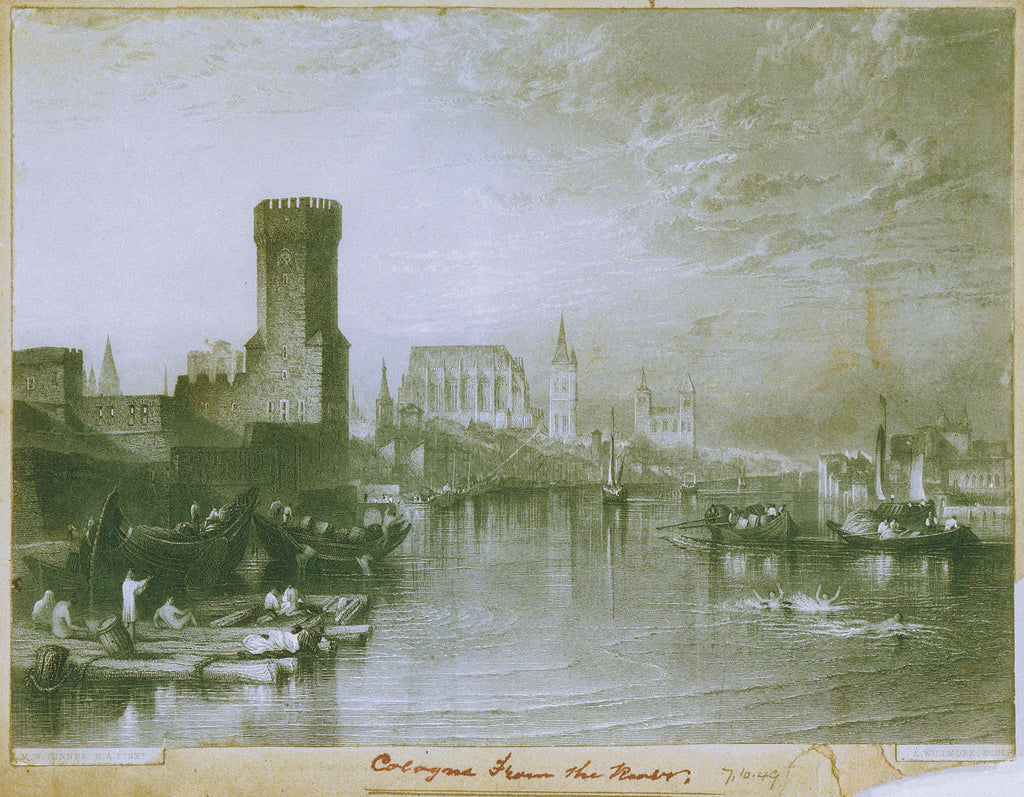 Detail of Cologne, Germany by Joseph Mallord William Turner