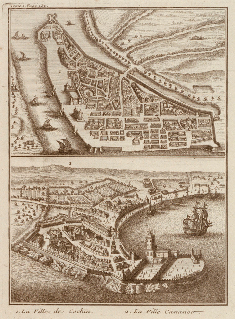 Detail of La Ville de Cochin, 1503 by unknown