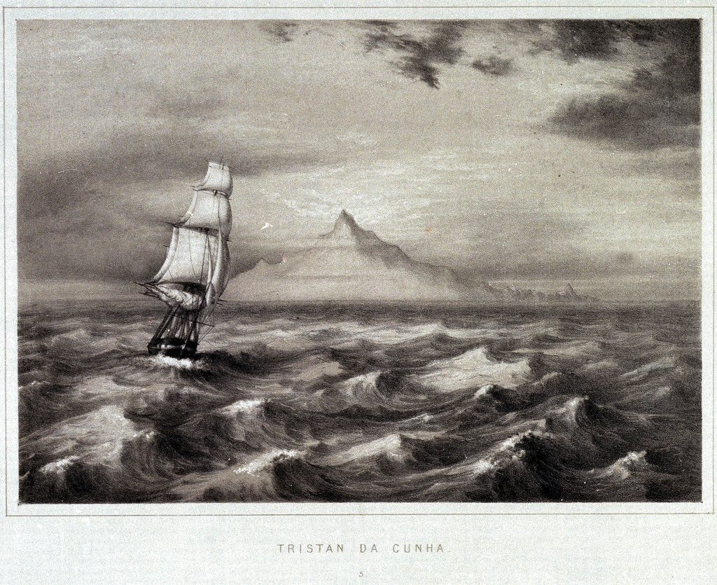 Detail of Tristan da Cunha, Indian Ocean by unknown