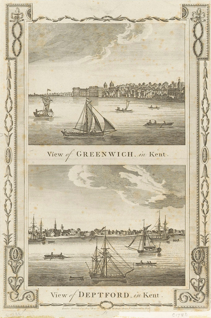 Detail of View of Greenwich, in Kent by Alexander Hogg