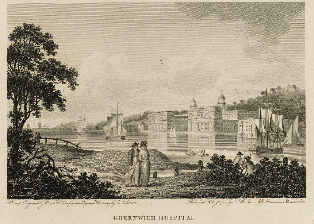 Detail of Greenwich Hospital by Thomas Nicholson