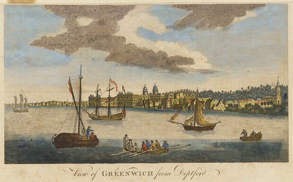 Detail of View of Greenwich from Deptford by unknown
