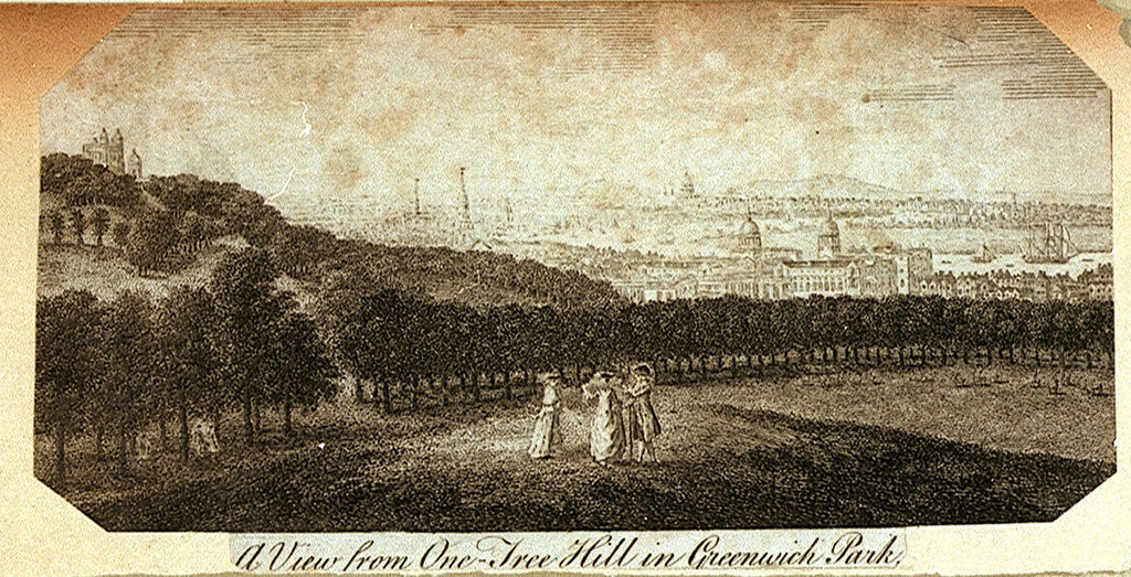 Detail of A View from One-Tree Hill in Greenwich Park by Pieter Tillemans