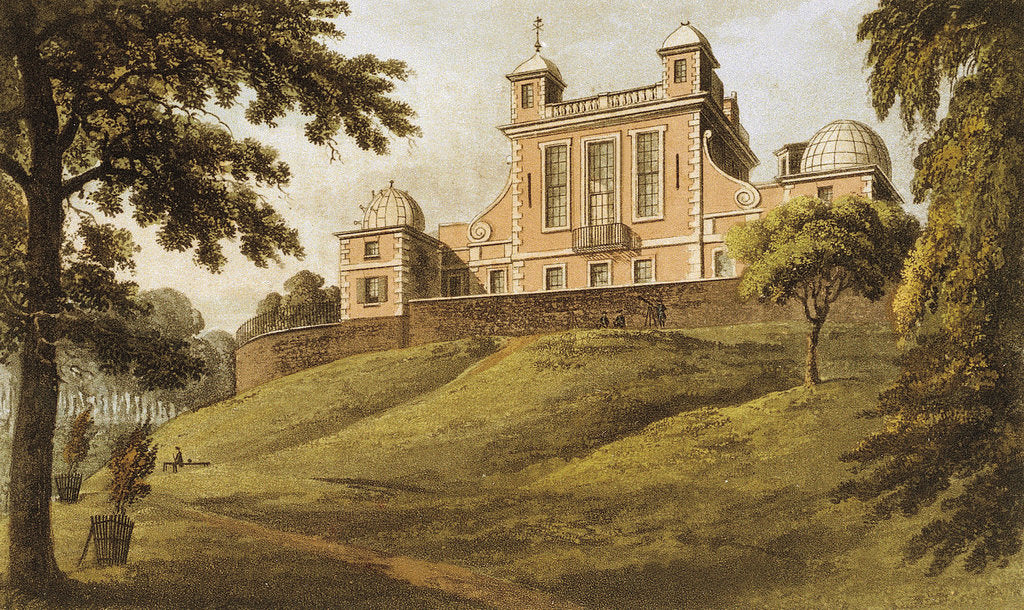Detail of Flamsteed House (Royal Observatory, Greenwich Park) by Thomas Hosmer Shepherd