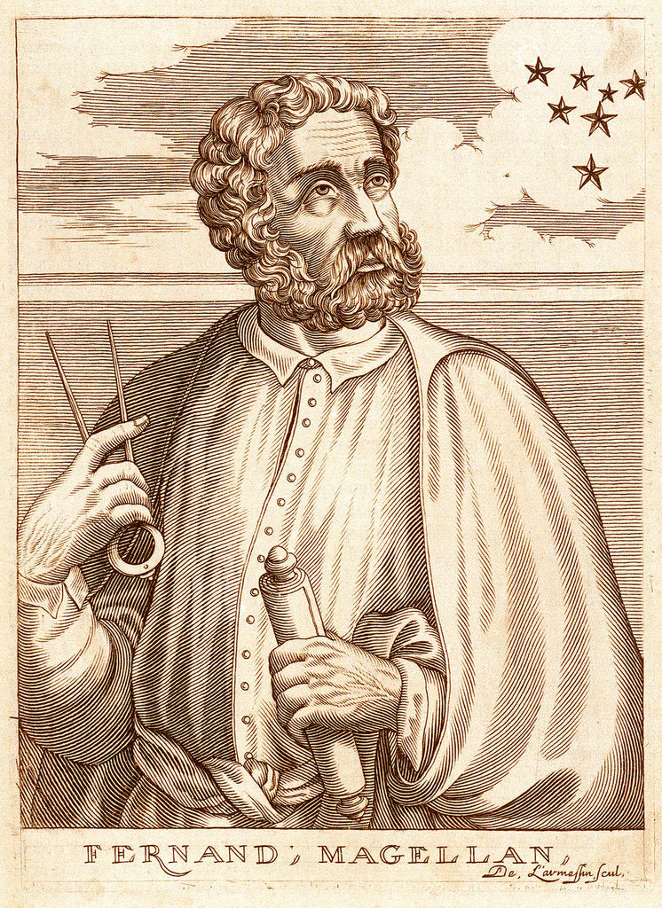 Detail of Ferdinand Magellan (1480-1521) by Nicolas de Larmessin