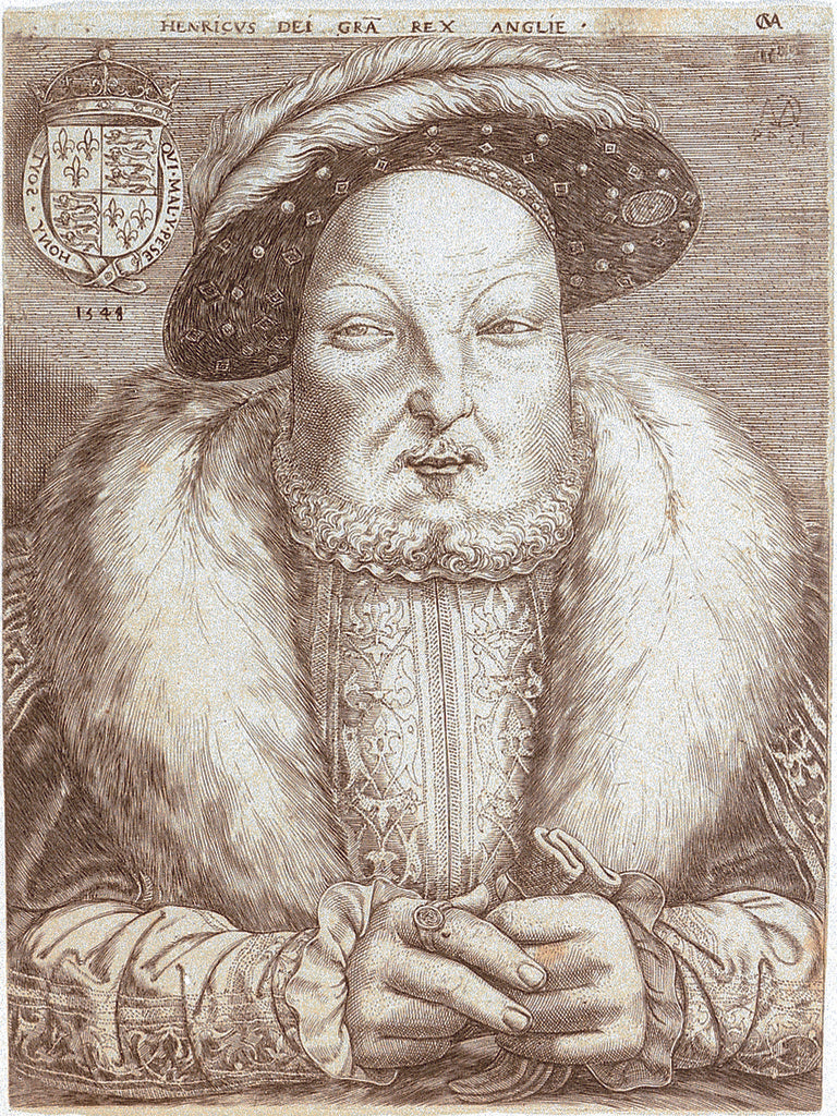 Detail of Henry VIII of England (1491-1547) by Cornelis Massys