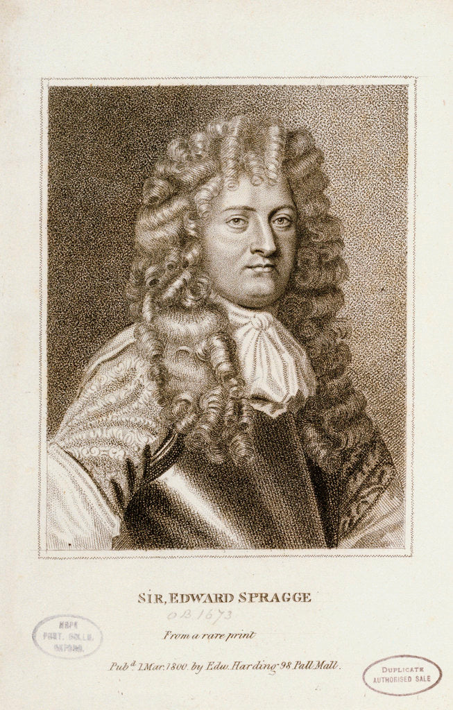 Detail of Sir Edward Spragge by Edward Harding