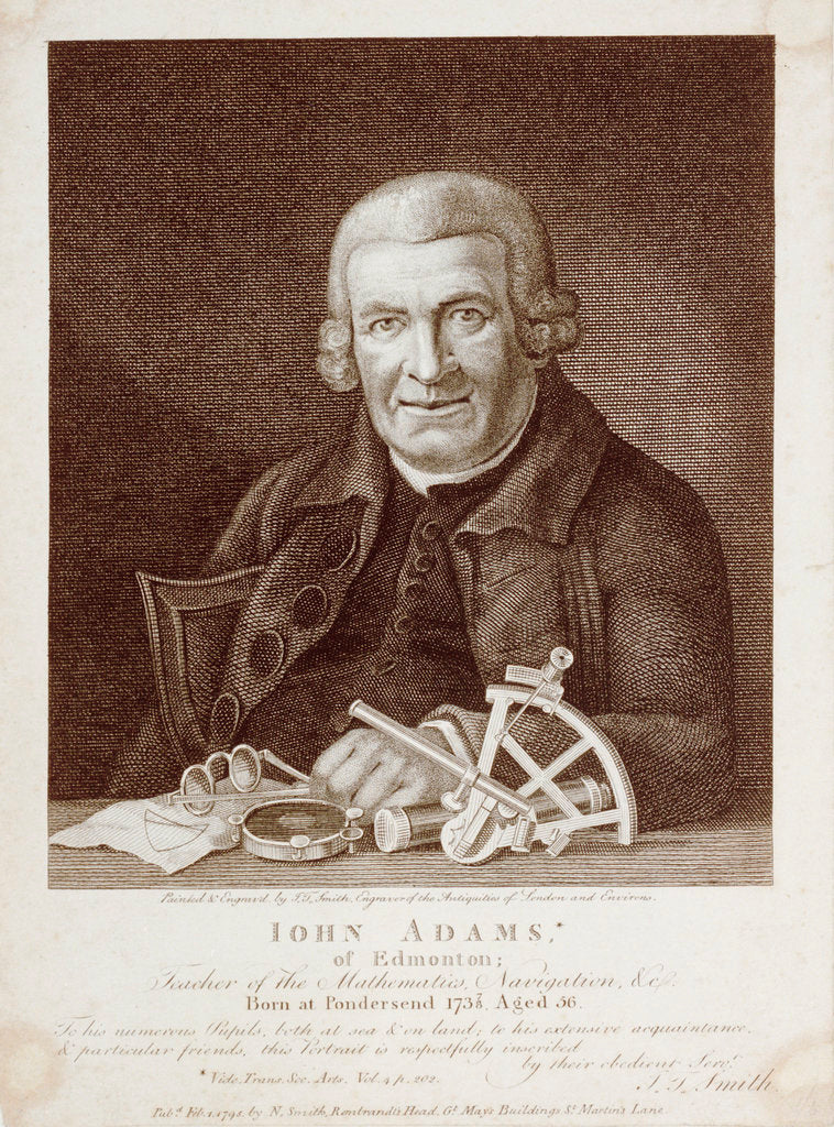 Detail of John Adams, of Edmonton by John Thomas Smith
