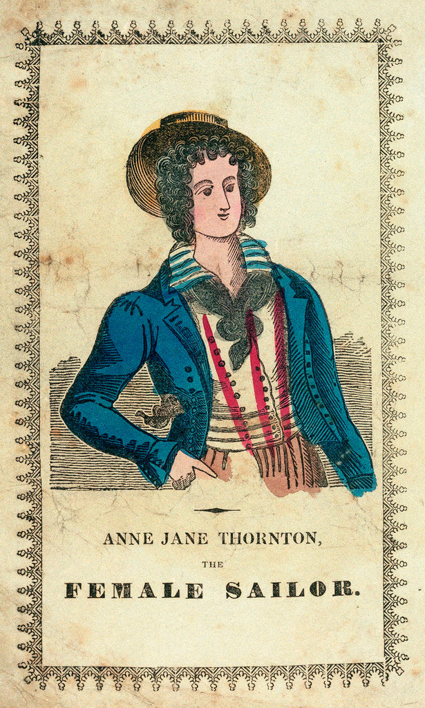 Detail of Anne Jane Thornton, the female sailor by unknown