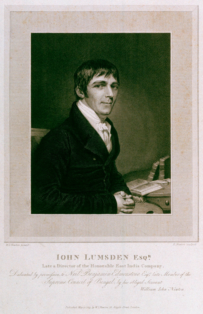 Detail of John Lumsden, Esquire by William John Newton