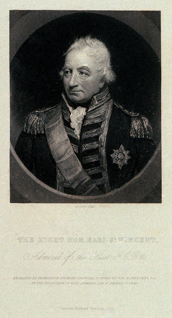 Detail of The Right Hon. Earl St. Vincent, Admiral of the Fleet, G.C.B. &c. by William Beechey