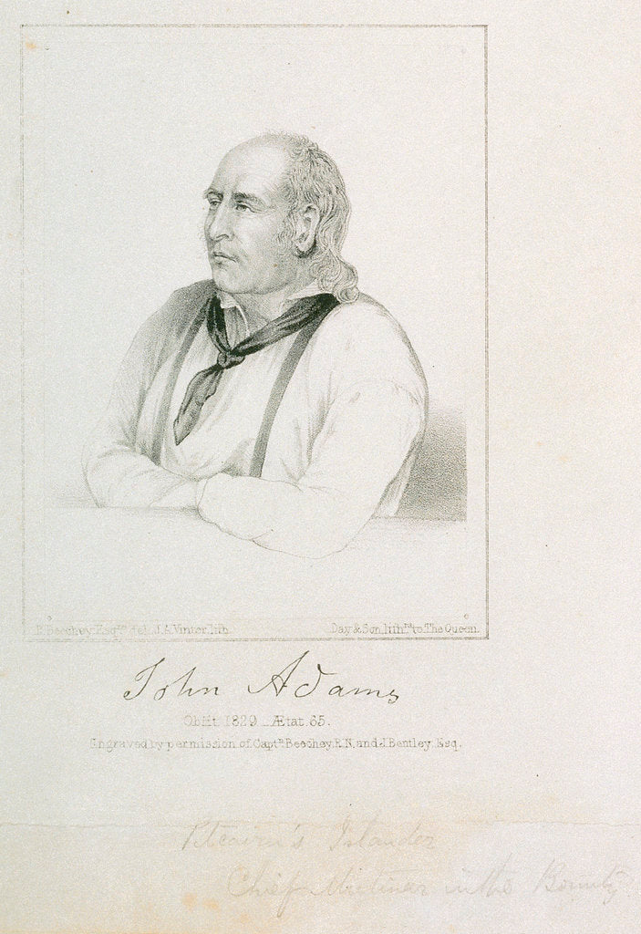 Detail of John Adams by Richard Beechey