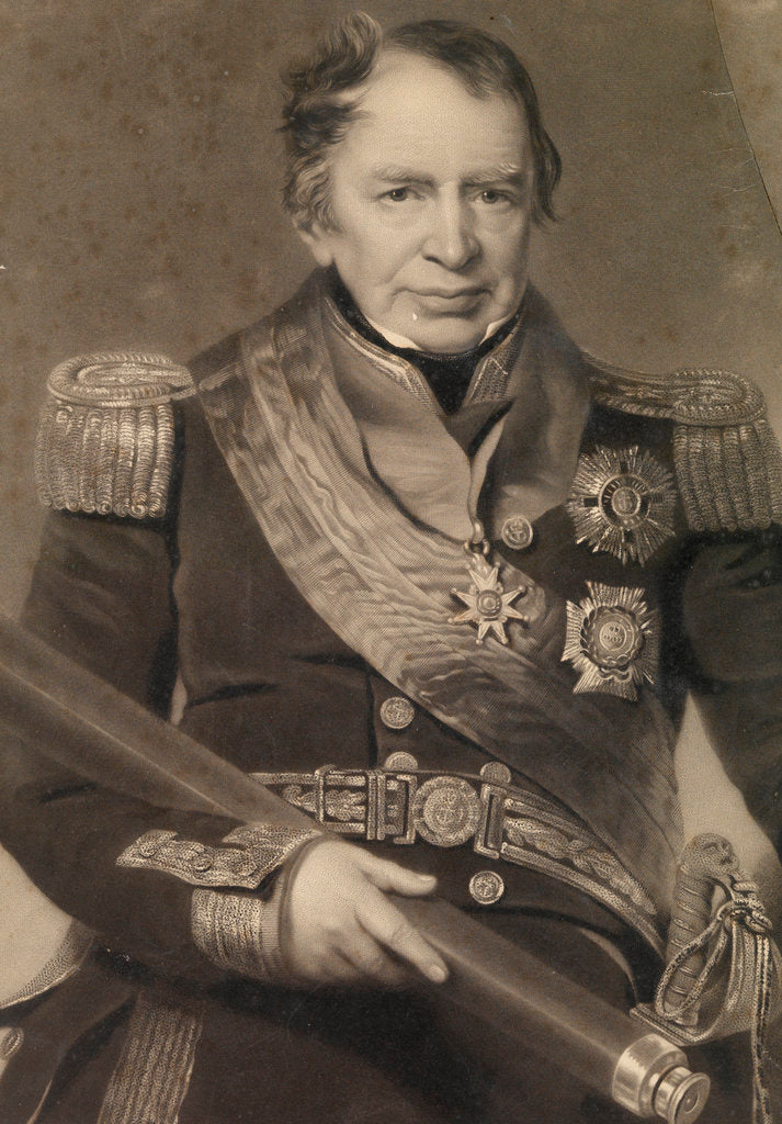 Detail of Admiral Sir Josias Rowley (1765-1842) by Andrew Morton