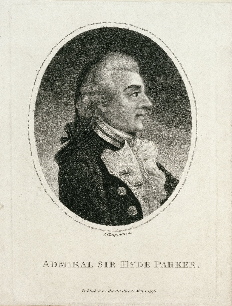 Detail of Admiral Sir Hyde Parker by John Chapman