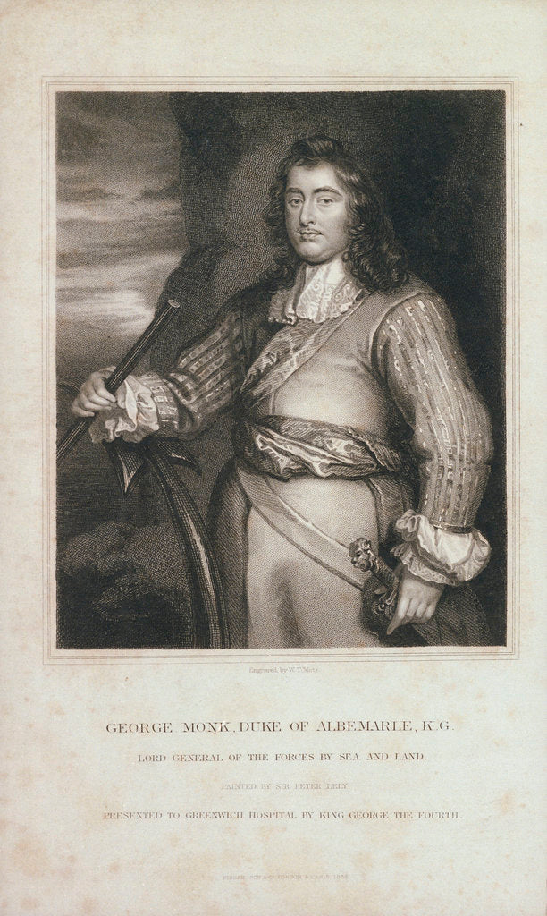 Detail of George Monk, Duke of Albemarle by Peter Lely