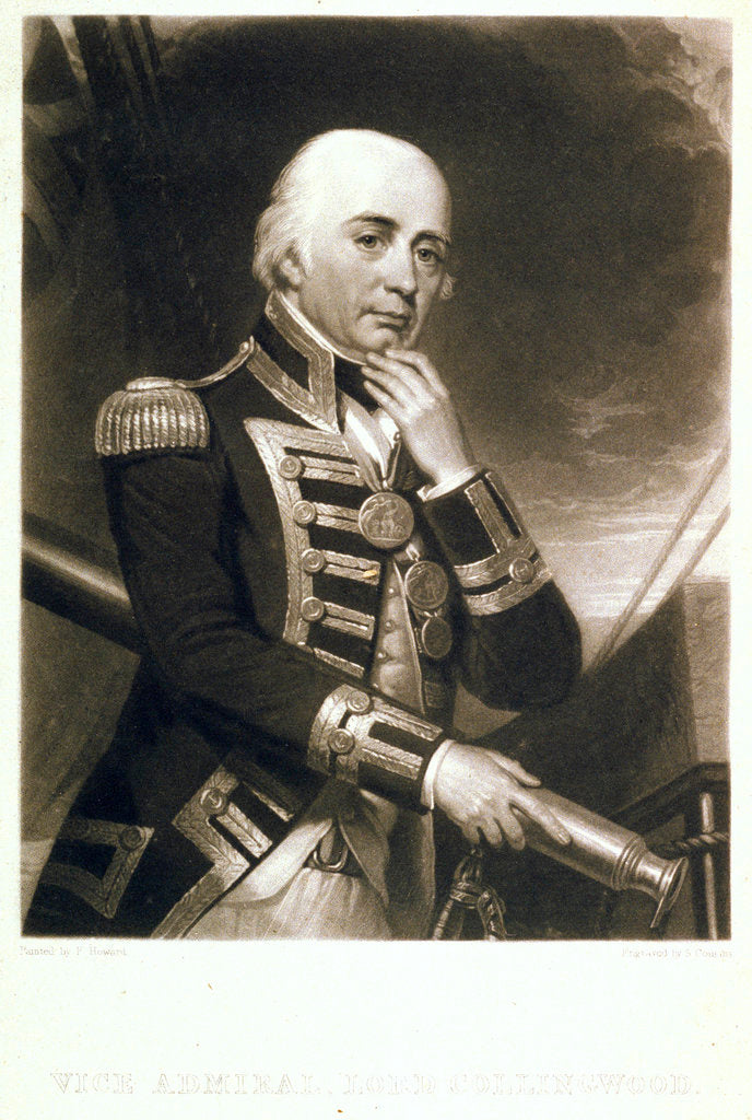 Detail of Vice Admiral Lord Collingwood by Frank Howard