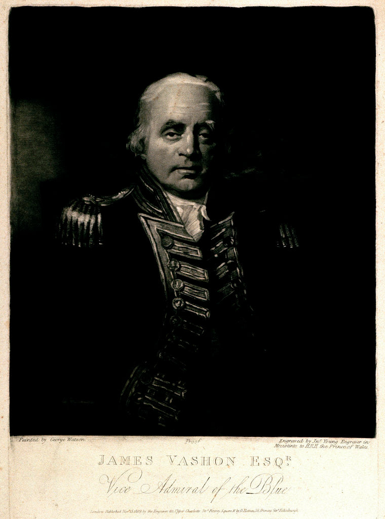 Detail of James Vashon, Vice Admiral of the Blue by John Young