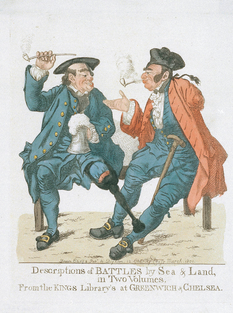 Detail of Descriptions of Battles by Sea & Land by Robert Dighton
