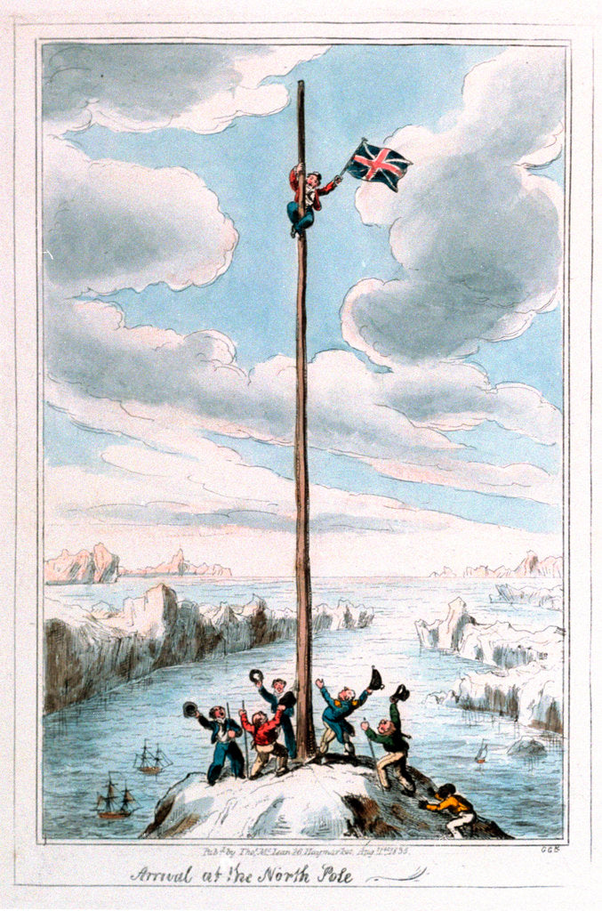 Detail of The Sailor's Progress. Arrival at the North Pole by George Cruikshank