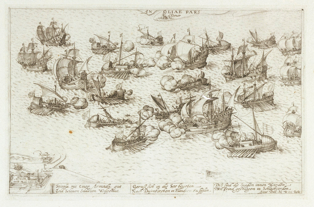 Detail of Dover, 23 October 1602 by K. Geller