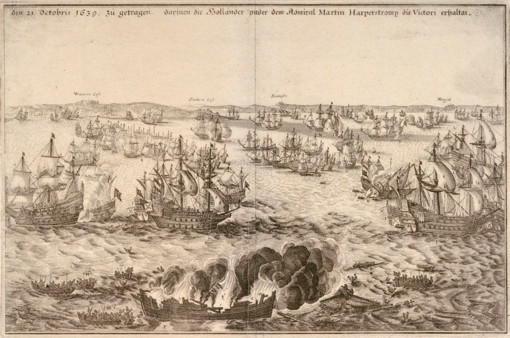 Detail of Victory of the Dutch under Admiral Martin Harperstromp, 21 October 1639 by unknown