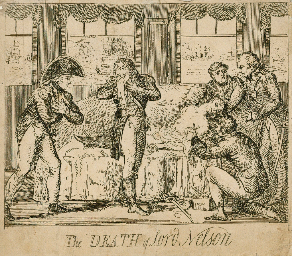 Detail of The death of Lord Nelson by unknown