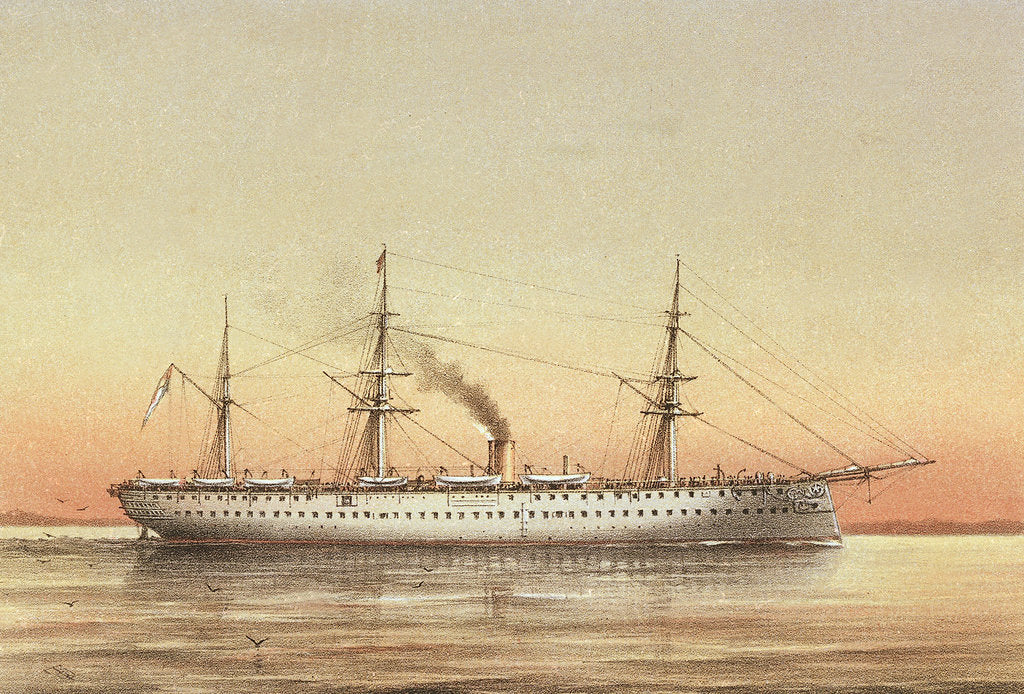 Detail of HMS 'Crocodile' by Griffin & Co