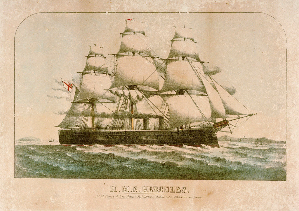 Detail of HMS 'Hercules' by H.M. Currie & Son
