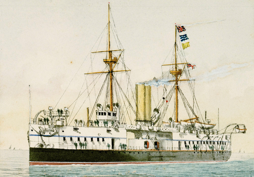 Detail of HMS 'Colossus' (1887) by unknown