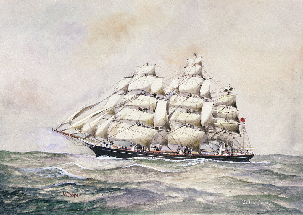Detail of 'Cutty Sark' (1869) by J. E. Cooper
