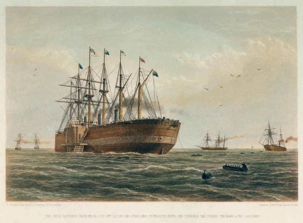 Detail of The 'Great Eastern' under way by R. Dudley