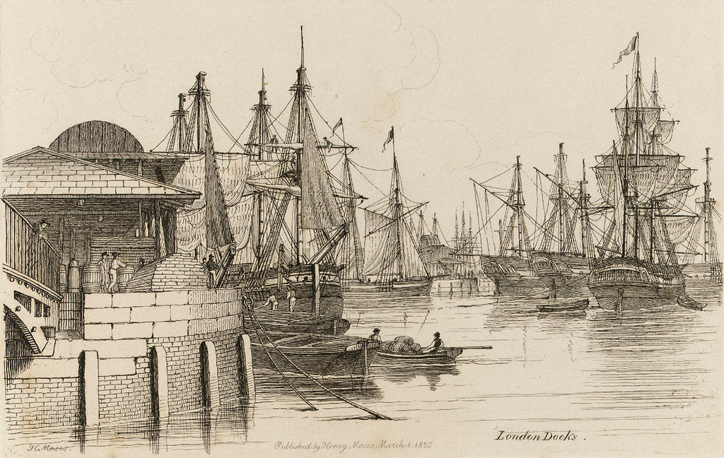 Detail of London Docks by Chatfield & Coleman