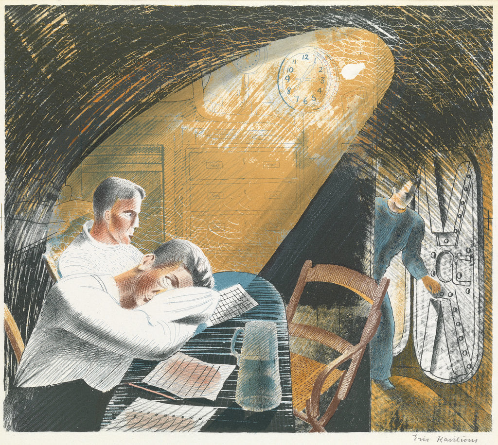 Detail of The Ward Room One by Eric Ravilious