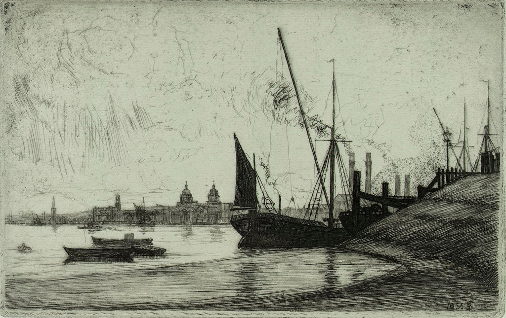 Detail of Distant Greenwich by Douglas I. Smart