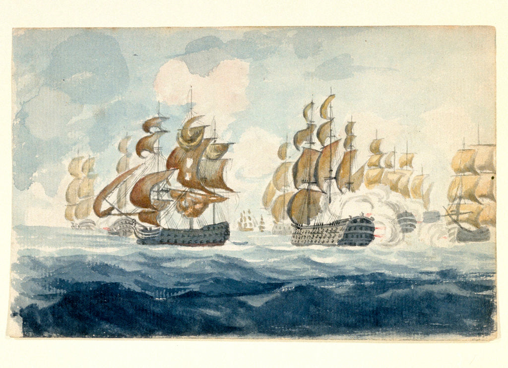 Detail of Lord Bridport's Action off L'Orient by British School