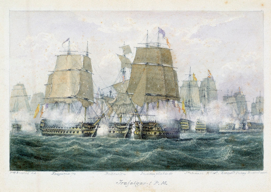 Detail of Trafalgar, 1pm by P. H. Nicolas
