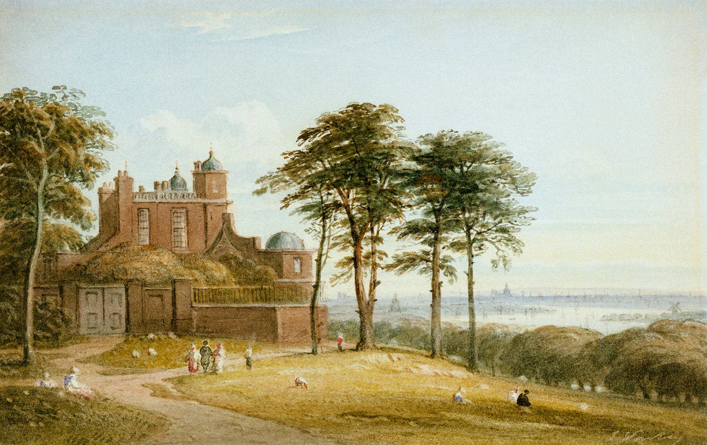 Detail of The Royal Observatory, Greenwich by John Varley
