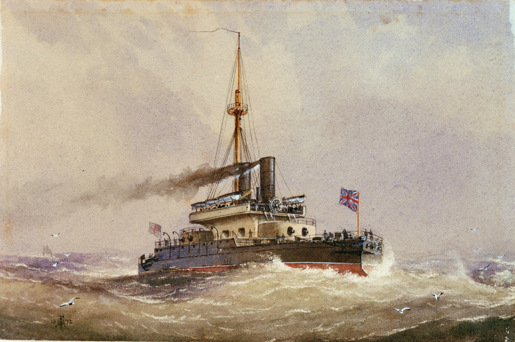 Detail of HMS 'Devastation' by William Frederick Mitchell