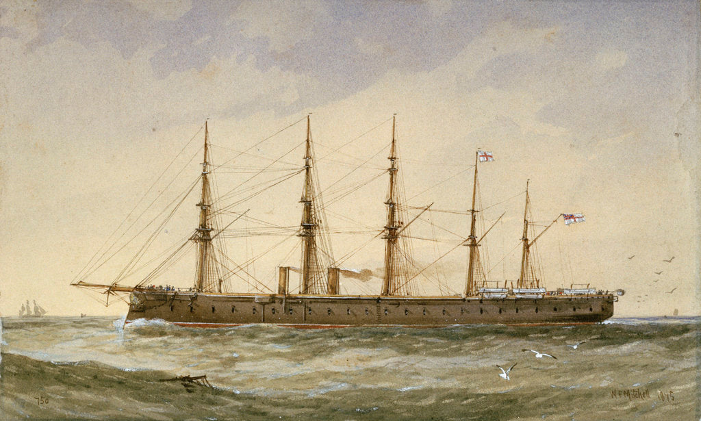 Detail of HMS 'Agincourt' by William Frederick Mitchell