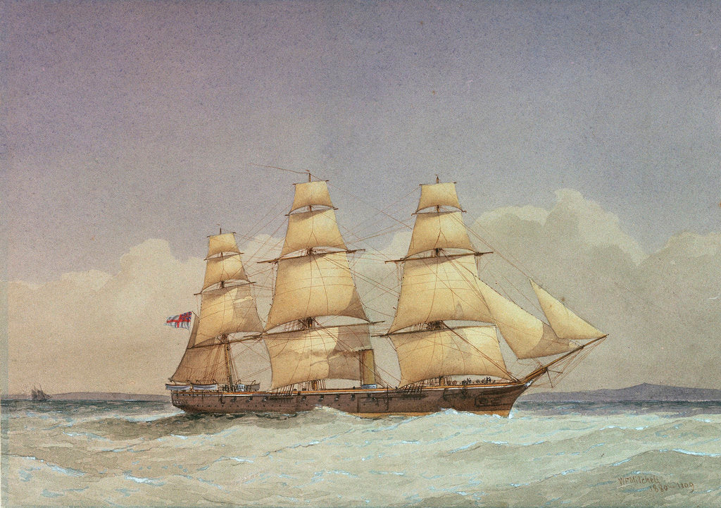 Detail of HMS 'Volage' by William Frederick Mitchell