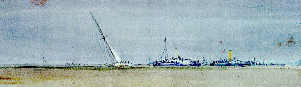 Detail of Racing, Thames by William Lionel Wyllie