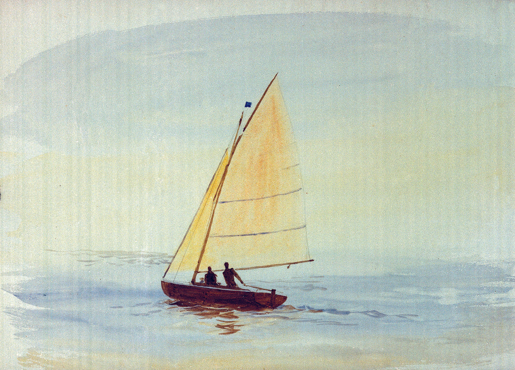 Detail of Sailing dinghy by William Lionel Wyllie