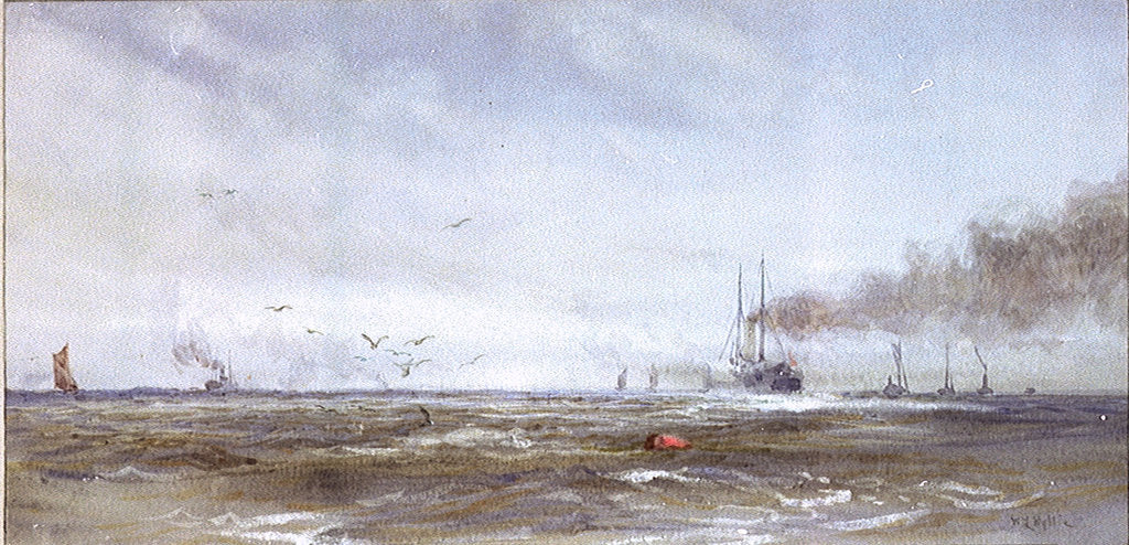 Detail of Sea Reach, Thames by William Lionel Wyllie