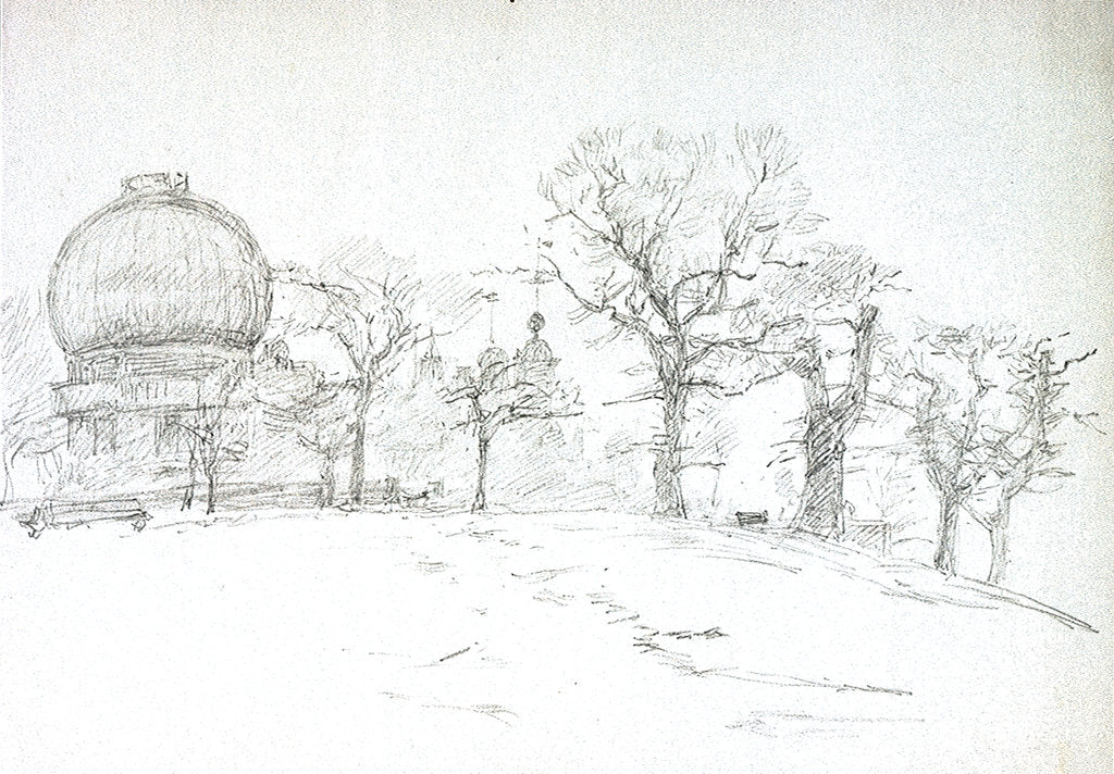 Detail of Greenwich (Royal Observatory) by William Lionel Wyllie