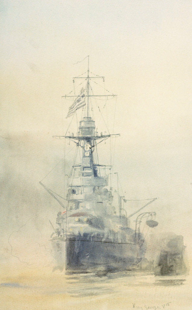 Detail of HMS 'King George V' by William Lionel Wyllie