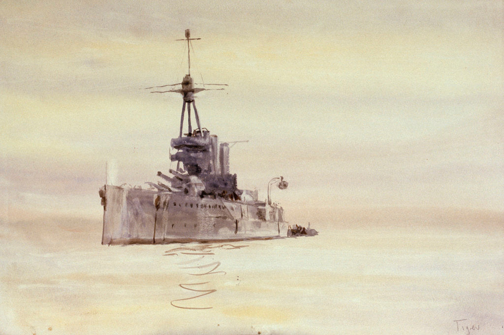 Detail of HMS 'Tiger' by William Lionel Wyllie