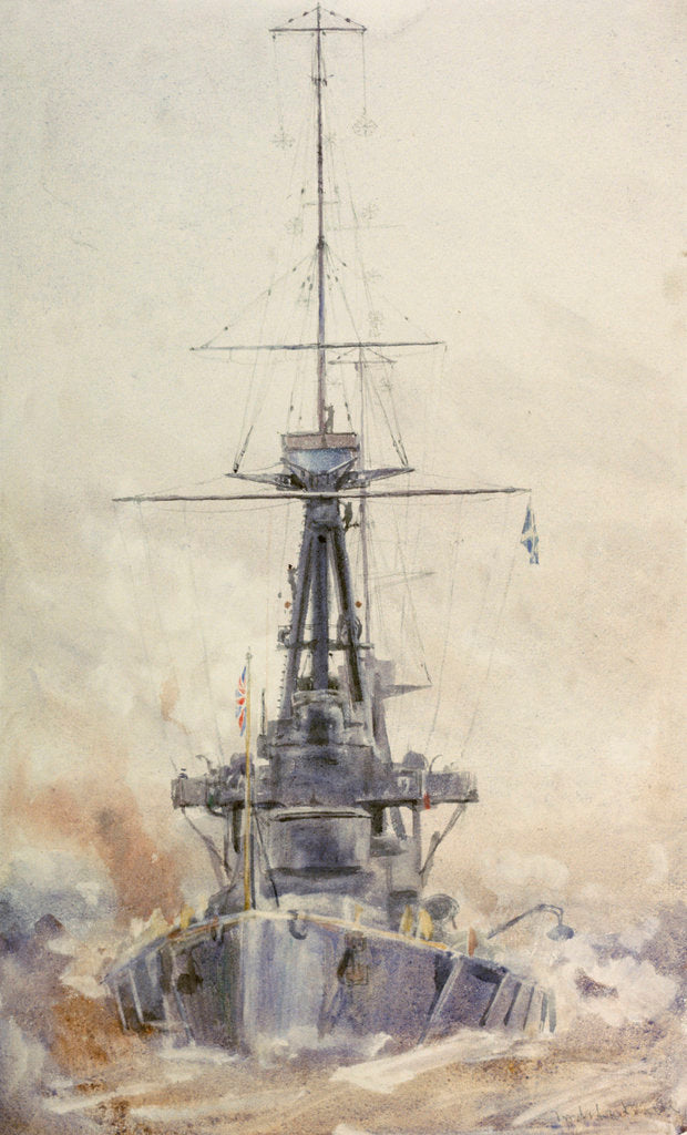 Detail of HMS 'Indefatigable' by William Lionel Wyllie
